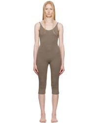 Skims - Taupe Smooth Layers Capri Catsuit - Lyst