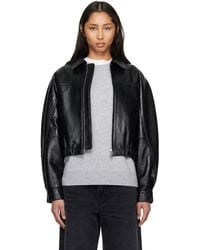 Agolde - Dixon Recycled Leather Bomber Jacket - Lyst