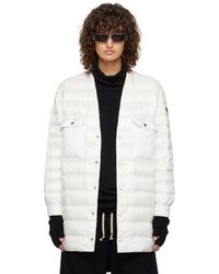 Rick Owens - Moncler + オフホワイト Outershirt ジャケット - Lyst