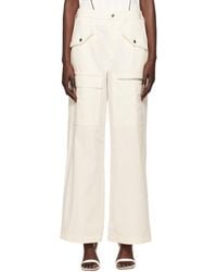 Dion Lee - Off-white Slouchy Trousers - Lyst