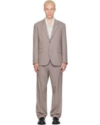HUGO - Taupe Two-Piece Modern-Fit Stretch Twill Suit - Lyst