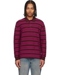 Wales Bonner - Burgundy & 'The Billie Knit' Polo - Lyst