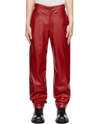 Situationist - Four-pocket Faux-leather Pants - Lyst