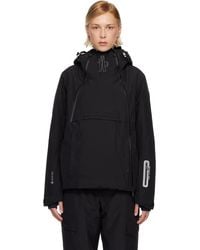 Moncler - Blouson De Ski Ampay Noir En Gore-Tex Rembourré En Duvet À Capuche - Lyst