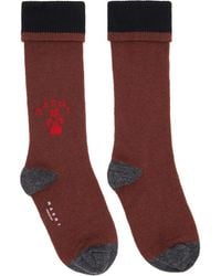 Marni - Wool Flower Logo Socks - Lyst