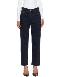 DIESEL - Regular High Waist 1981 D-Went Jeans - Lyst