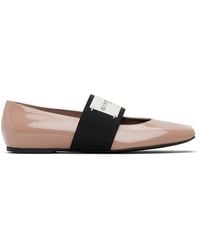 Givenchy - Sliced Square Patent Leather Ballerina Flats - Lyst