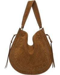 Isabel Marant - Sac Oskan Hobo Brun Clair En Suède - Lyst