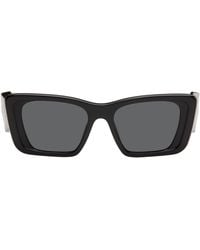 Prada - Thick Cat Eye Acetate Sunglasses - Lyst