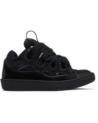 Lanvin - Curb Leather Sneakers - Lyst