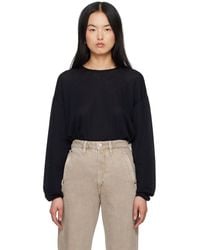 Lemaire - Ribbed Long Sleeve T-Shirt - Lyst