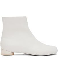 MM6 by Maison Martin Margiela - Anatomic 30mm Leather Ankle Boots - Lyst