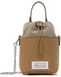 Maison Margiela - トープ スモール 5ac バケットバッグ - Lyst