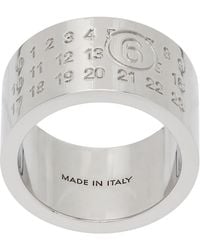 MM6 by Maison Margiela - Minimal Logo Ring - Lyst