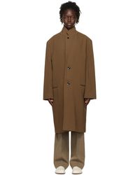 Lemaire - Brown Chesterfield Coat - Lyst