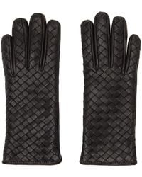 Bottega Veneta - Intrecciato Leather Gloves - Lyst