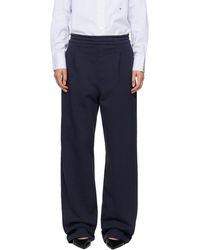Carter Young グレー タック スウェットパンツ ホワイト | Lyst
