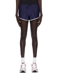 District Vision - Short De Course Bleu Marine En Filet À Empiècement De Style Slip - Lyst