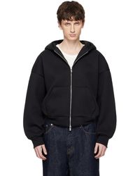 Seventh - Pull À Capuche V2 Noir À Glissière - Lyst
