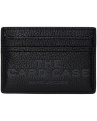 Marc Jacobs - Porte-cartes 'the card case' noir en cuir - Lyst