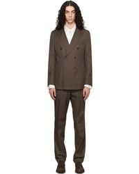 BOSS - Two-Piece Slim-Fit Stretch Cotton Suit - Lyst