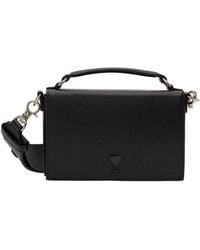 Ami Paris - Black Ami De Coeur Lunch Box Bag - Lyst