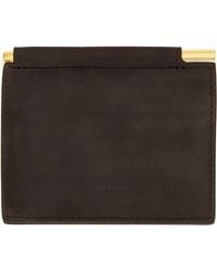 Tom Ford - Nubuck Folding Money Clip Card Holder - Lyst