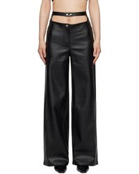 Bevza - High-rise Faux-leather Trousers - Lyst