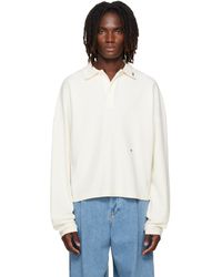 Rhude - Off- Fontaine Long Sleeve Polo - Lyst