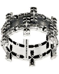 Emanuele Bicocchi - Notre-Dame Cross Double Band Ring - Lyst