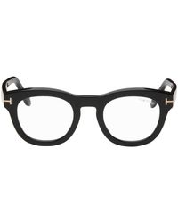 Tom Ford - Black Blue-block Square Glasses - Lyst
