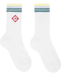 Casablancabrand - Stripe Monogram Sport Socks - Lyst