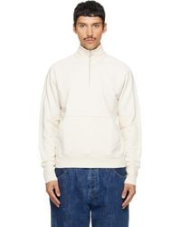 Drake's - Cotton Quarter Zip Sweatshirt - Lyst