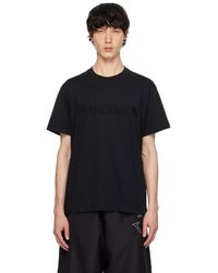 JW Anderson - T-shirt noir à logo brodé - Lyst