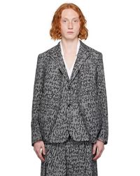 Comme des Garçons - Gray Glen Check Blazer - Lyst