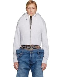 Duran Lantink - Sculptured Zip Up Hoodie - Lyst