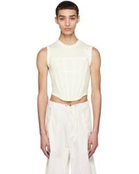 Dion Lee - Off-white Corset Tank Top - Lyst