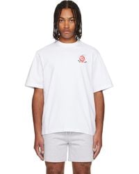 CASABLANCA - Dragonfly Floral Oversized Short Sleeve T‑Shirt - Lyst