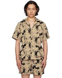 Oas - ベージュ＆ブラック Jura Contraste Cuba テリークロス シャツ - Lyst
