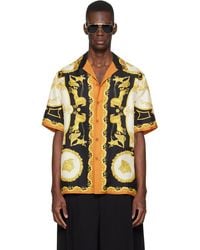 Versace - Printed Silk Twill Regular Shirt - Lyst