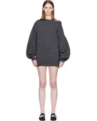 MM6 by Maison Margiela - Off-Shoulder Knit Minidress - Lyst
