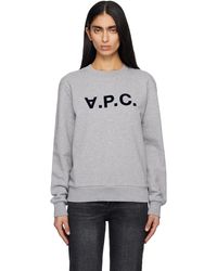 A.P.C. - グレー Standard Grand 'Vpc' スウェットシャツ - Lyst