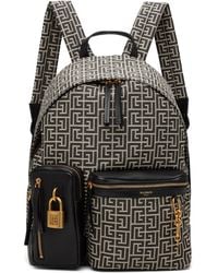 Balmain - Pulse Monogram Jacquard Backpack - Lyst