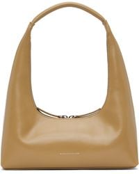 ☆MARGE SHERWOOD☆ BESSETTE SHOULDERbeige crinkle MARGE SHERWOOD Women's Bessette Shoulder Bag in Blond Wood