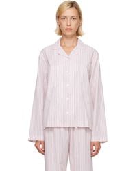 Tekla - Fine Twill Long-Sleeved Pyjama Shirt - Lyst