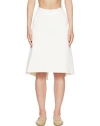 TOTEME - Dipped Knit Midi Skirt - Lyst
