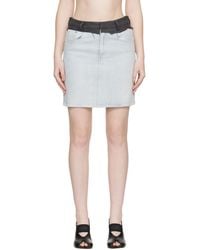 MM6 by Maison Margiela - Denim Miniskirt - Lyst