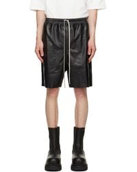 Rick Owens - Tower Boxers Leather Shorts - Lyst