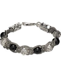 Emanuele Bicocchi - Bracelet À Perles Et À Ornements De Style Arabesque - Lyst