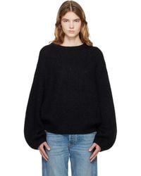 TOTEME - Mohair Blend Rib Knit Sweater - Lyst